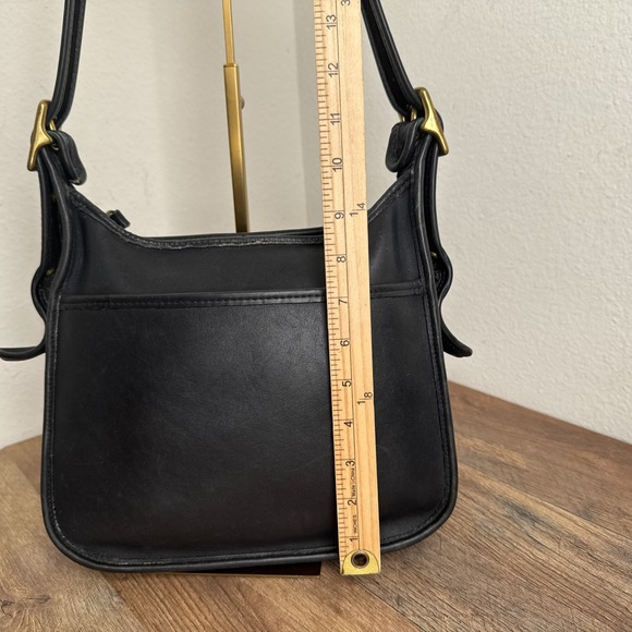 Vintage Coach Janice Legacy Crossbody Bag Black 9966 Made In USA 90s - Picture 4 of 16